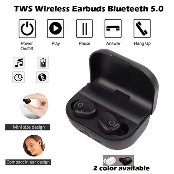 

Blueteeth Earphone Wireless 5.0 TWS Earphone Stereo Headset With Microphone Charging Case Fone De Ouvido 40SEP9