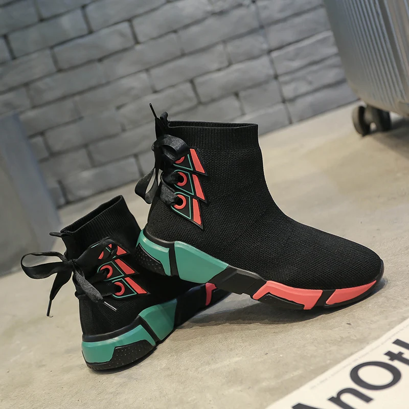 

Chaussure basket 2020 Fashion Casual Shoes Woman Comfortable Breathable Mesh Soft Sole Female Platform wedges Sneakers Women