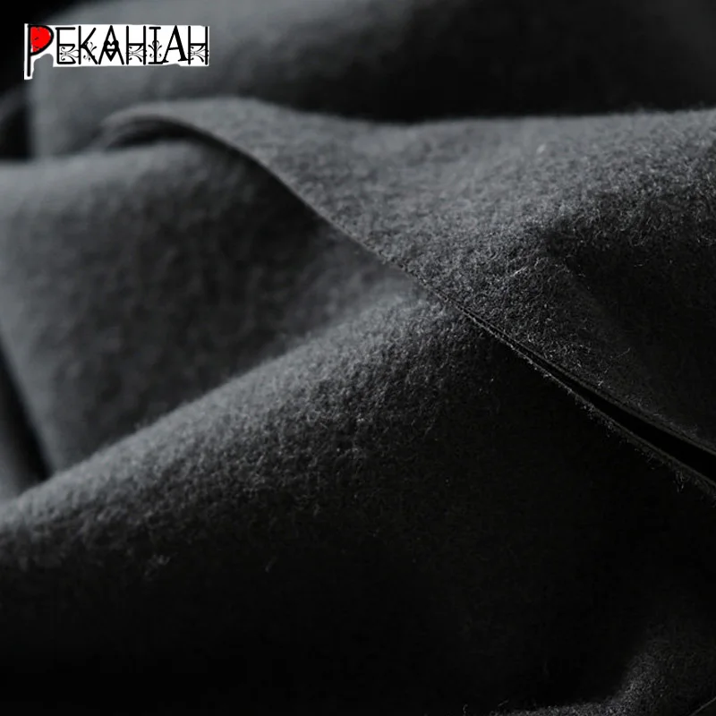 Женская блузка из ПУ кожи с мехом осенняя черная футболка размера плюс длинными