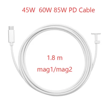 

USB-C male to MacSafe 1/2 charge cable for macboo pro Type C to Magsaf 45W 60W 80W PD charging cable for notebook power adapter
