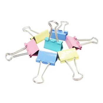 

10PCS/20pcs/lot Metal Paper Clips 19mm Colorful Candy Color Clip for Book Stationery School Office Supplies High Quality