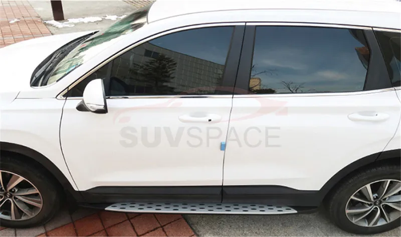 Боковой Шаг подходит для hyundai Santa Fe ix45 Беговая доска nerf бар 2 шт. левый и правый алюминиевый боковой шаг боковая педаль лестницы