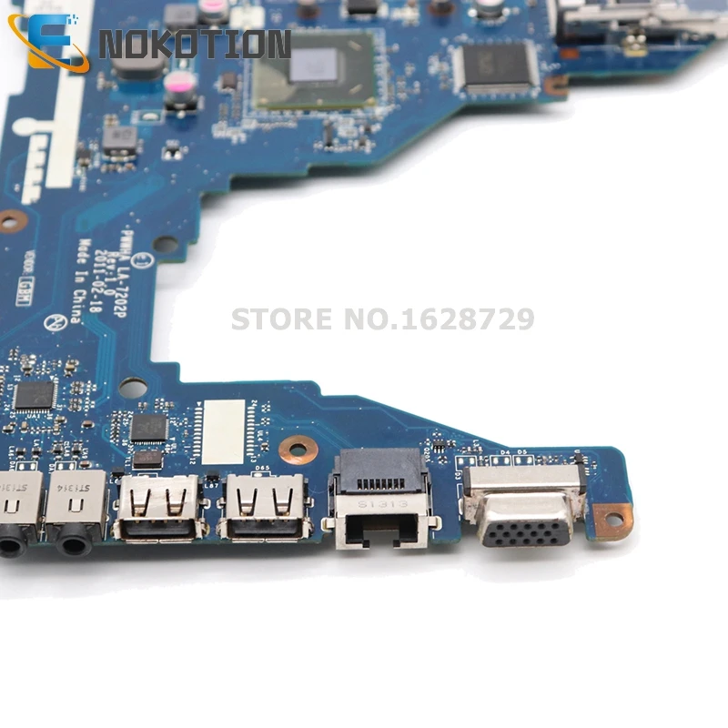 NOKOTION K000124370 LA-7202P материнская плата для ноутбука toshiba satellite C660 HM65 GMA HD3000 DDR3