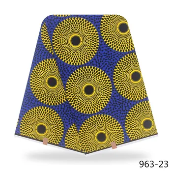 

2020 New Style Ankara African wax Fabrics Nigerian Wax Print Fabric High Quality African Ghana wax Fabrics For Patchwork 963