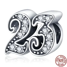 

2021 New 23 Word Bead 100% Real 925 Sterling Silver Fit Original pandora Bracelet&Bangle For Women Birthday Fashio