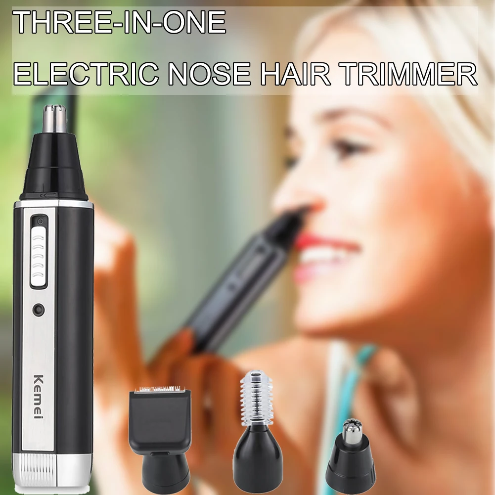 

3 in1 Electric Ear Nose Trimmer Rechargeable Hair Removal Eyebrow Trimer Safe Lasting Face Care Personal Health Care Tool Kit