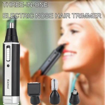 

3 in1 Electric Ear Nose Trimmer Rechargeable Hair Removal Eyebrow Trimer Safe Lasting Face Care Personal Health Care Tool Kit