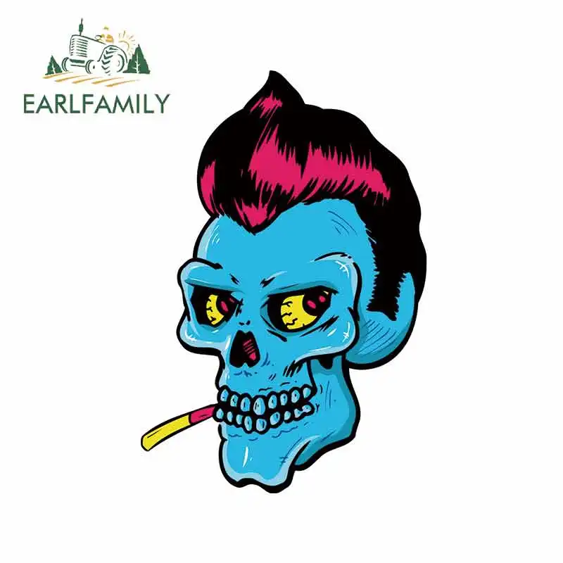 EARLFAMILY 13 см x 9 3 для рок-н-ролл стиль череп личность креативные автомобильные