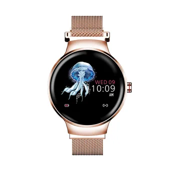 

Smart Watch Female Round Color HD Screen Fitness Tracker Alarm Clock IP67 Waterproof Bluetooth Connection Sedentary Reminder