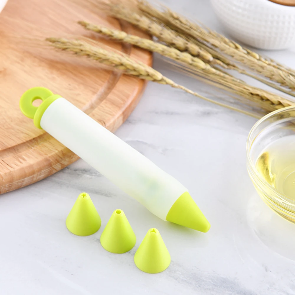 

New Silicone Writing Pen Cake Chocolate Decorating Tools Cake Mold Cookie Icing Piping Pastry Nozzles Kitchen Accessories