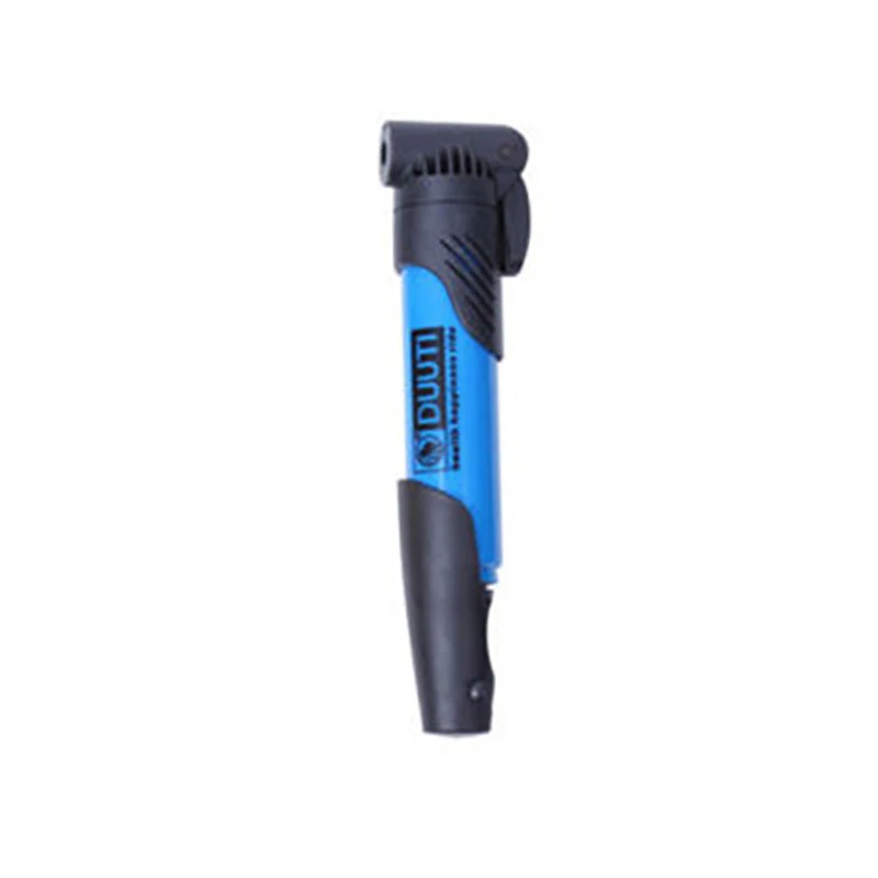 Blue Tyre Pump Practical Durable ABS 4 Colors Tool Travel Mountain Bike Bike Pump Portable Inflator Cycling Accessories - Цвет: Blue