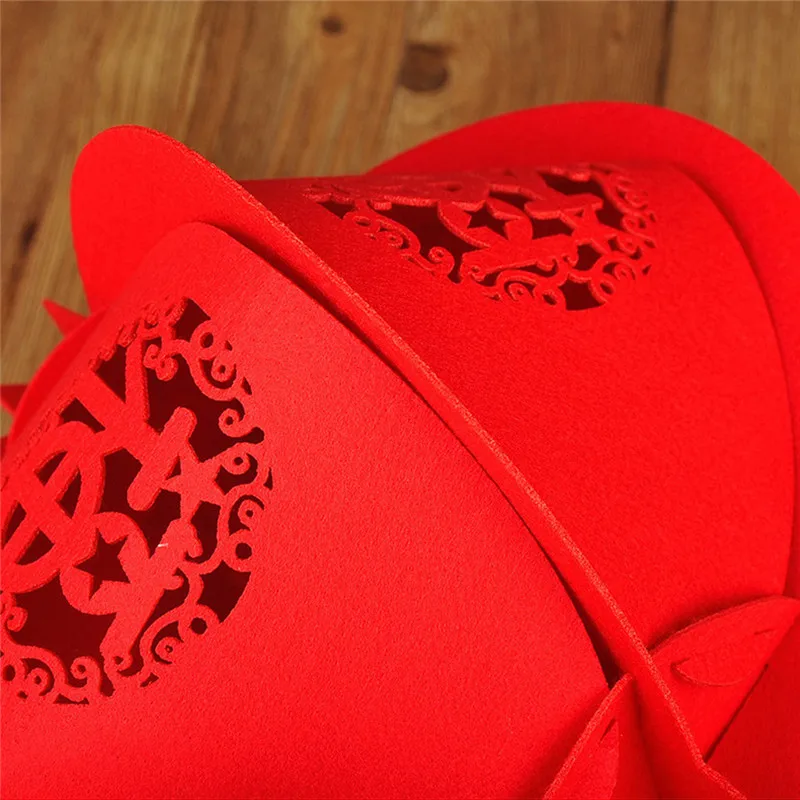 Lantern pendant Decorative Non-Woven Lamp Three-Dimensional Blessing Lanterns Chinese New Year decoration #4D30 (6)