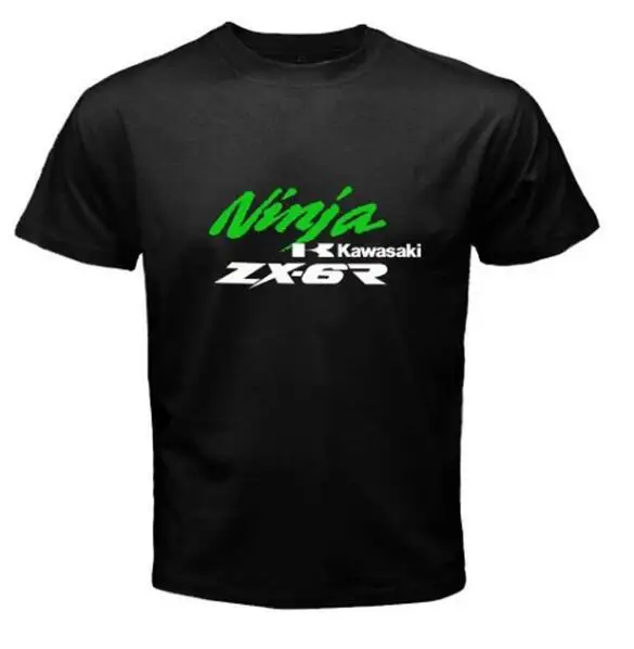 Хлопок Материал велосипед Kawasaki Zzr1400 футболка Zzr 1400 мотоцикл мото Футболка Мужская Круглый короткий рукав модные футболки