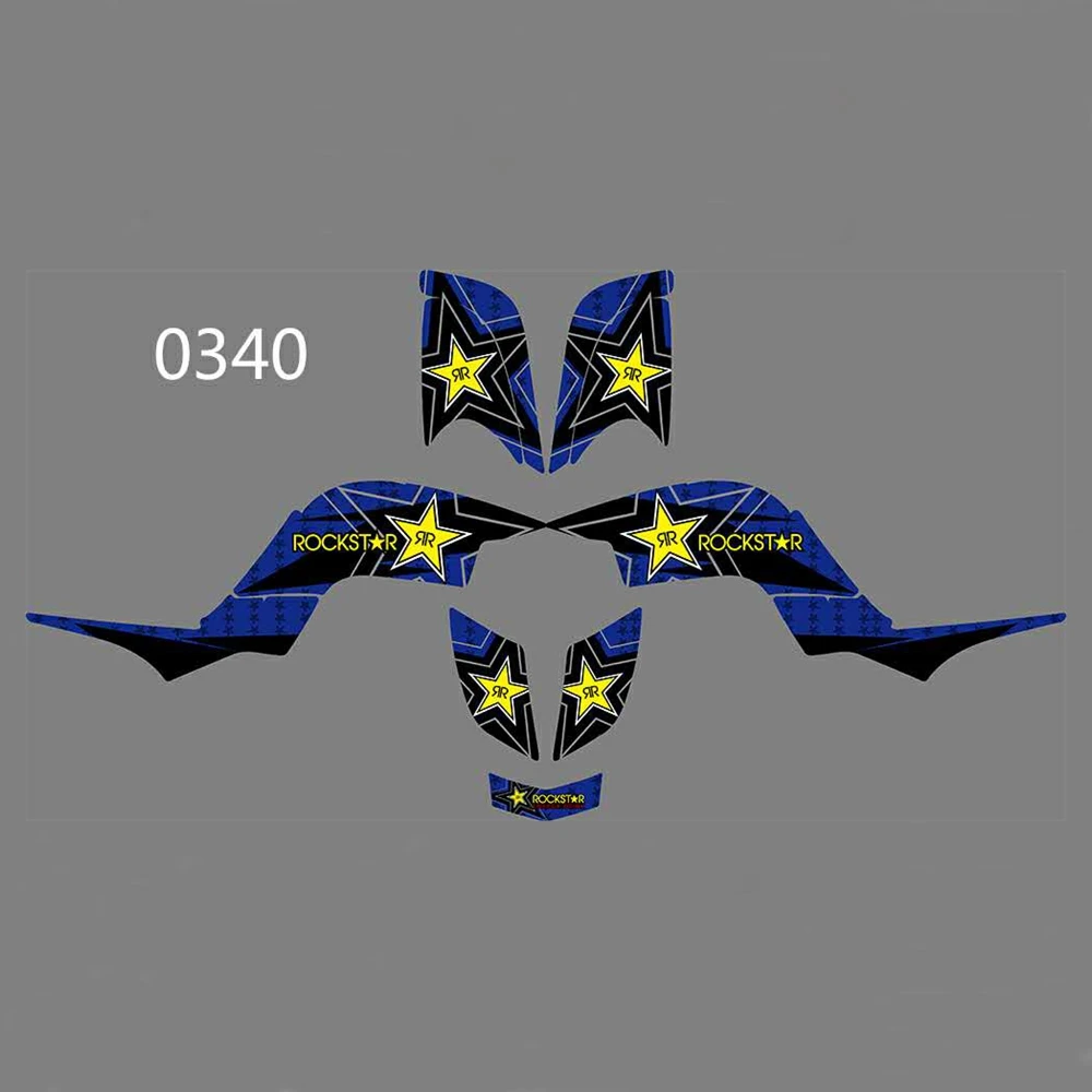 

for YAMAHA ATV RAPTOR660 Full Graphics Decals Stickers Kit Custom Number Name Glossy Stickers Waterproof