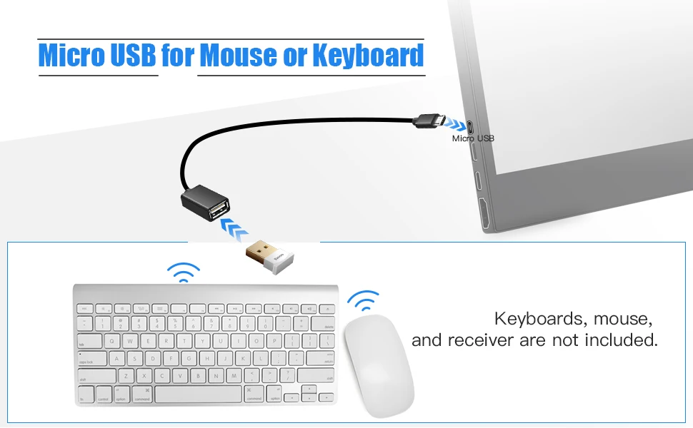 Eyoyo EM13L 13 3 1920X1080 Portable PC Monitor 72 NTSC IPS LCD Screen HDMI Type USB 5