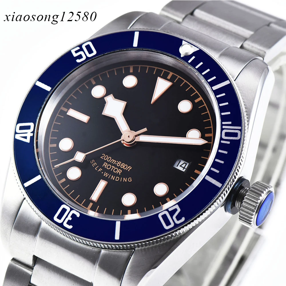 

Corgeut Brand Luxury Men Watches sterile dial Automatic Stainless Steel Waterproof Business Sport male Mechanical Wristwatch