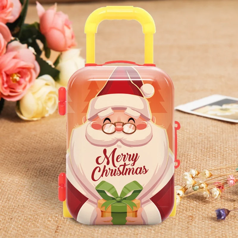 Мультяшный миниатюрный Дорожный чемодан форма игрушечная коробка конфет жестяная сумка для хранения Контейнер Свадьба Праздник Вечеринка приемы сувениры - Цвет: E