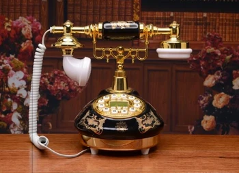 

Black Authentic Ceramics Retro telephones/Caller ID/Backlit/Handsfree