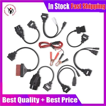 

Newest Full Set 8PCS Car Cables OBD2 Diagnostic Tool OBD OBDII OBD 2 Connect Cable For vd ds150e cdp Pro Plus interface Scanner