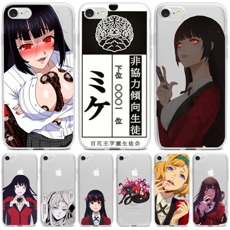 Японский аниме Kakegurui Jabami Yumeko ТПУ Мягкий силиконовый чехол для телефона iPhone XS MAX 6 7 8