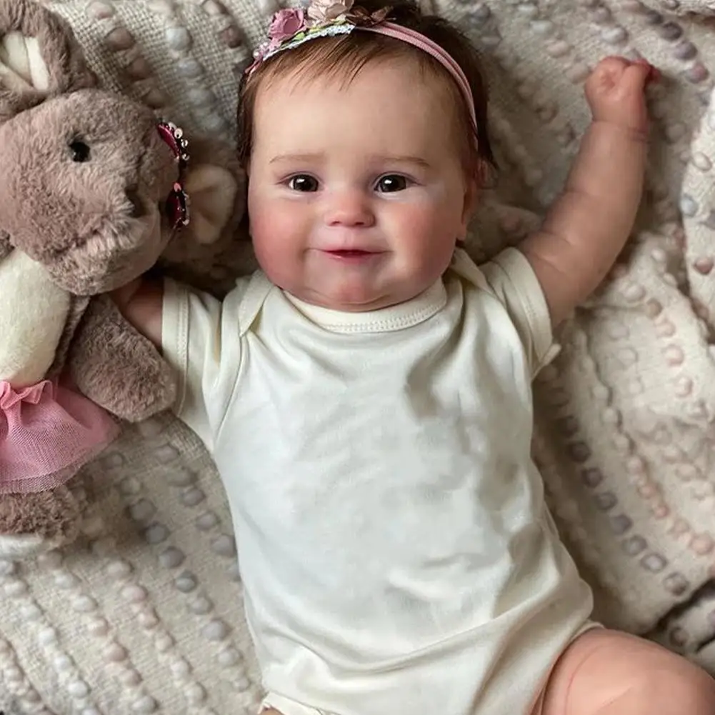 50CM Full Body Silicone Waterproof Reborn Maddie Doll Hand-Detailed Painting with Visible Veins Lifelike 3D Skin Tone | Игрушки и хобби