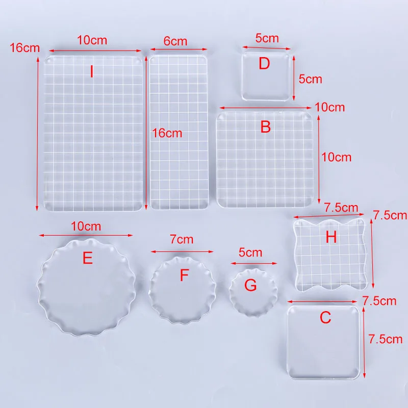 2020 Acrylic Block Pad Clear Photo Album Decor Student Stickers Seal Stamp Handmade DIY Crafts Tools For Color Process D/G | Дом и сад
