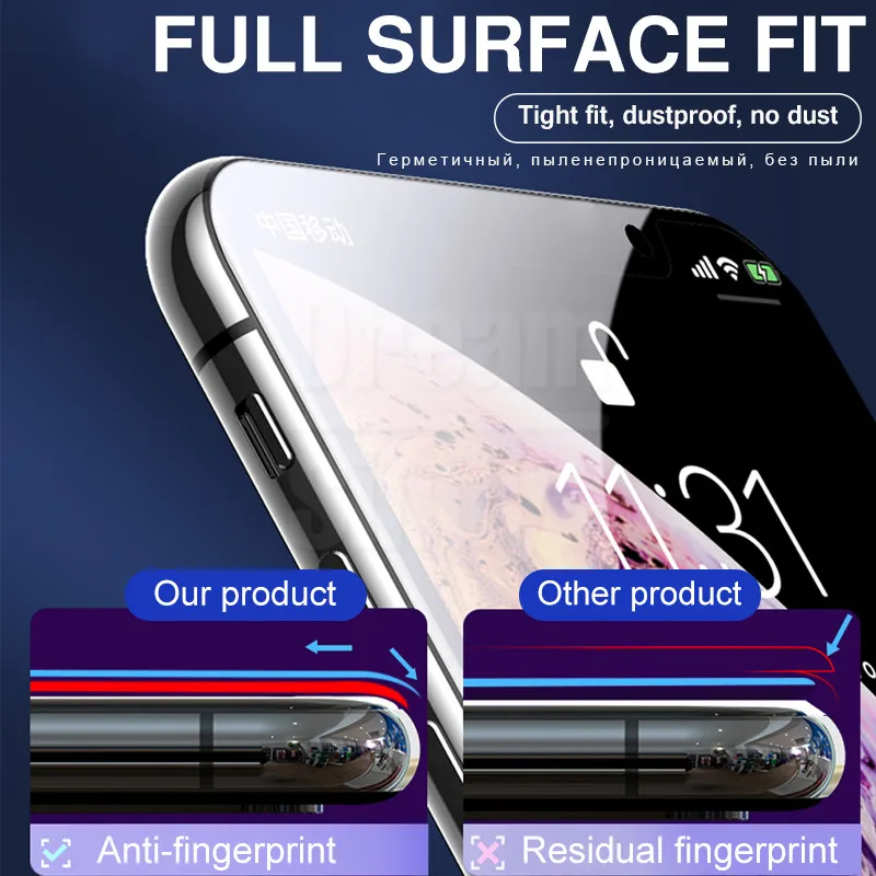 3 шт. 100D Защитная Гидрогелевая пленка для IPhone XR XS Max X 8 7 Защита экрана для IPhone 8 7 6 6s Plus Гидрогелевая пленка полное покрытие