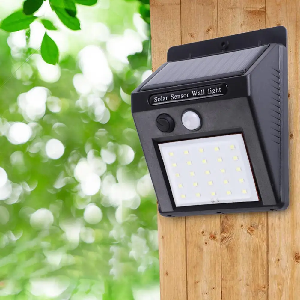 AUGKUN 25LED Солнечный настенный светильник солнечное тело Индукционное освещение контрольная лампа для сада улицы настенный светильник солнечный уличный фонарь