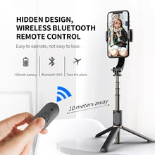 Anti-Shake Smartphone Handheld Gimbal Stabilizers Selfie Stick Tripod Wireless Bluetooth Remote Control Extendable Foldable