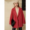 Amii Minimalism Vintage Winter Coat Women Fashion Lapel Solid Single-breasted Woolen Coat Causal Women's Jacket 12040507 ► Photo 2/5