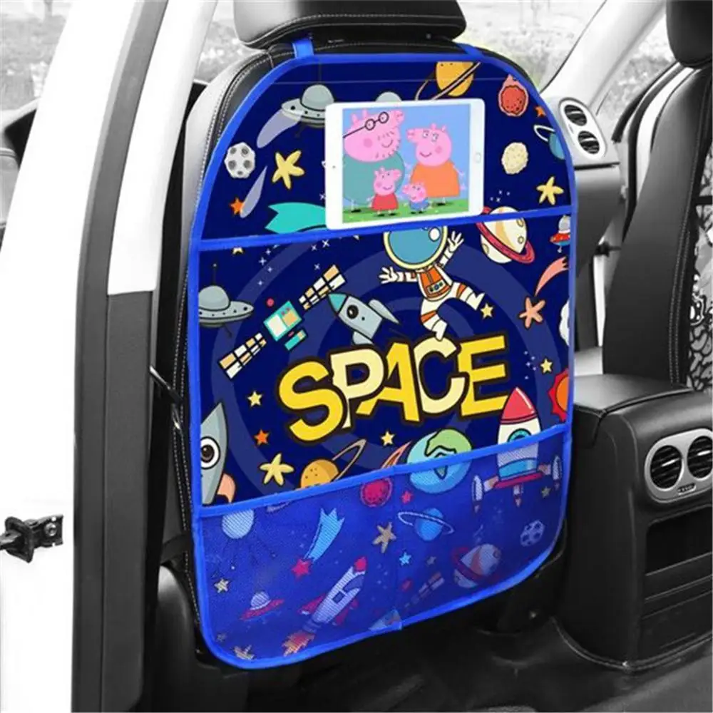  Cartoon Car Seat Back Protector Cover Car Organizer Tablet Stand Hanging Bag Car Styling Storage Ho - 4000113053891
