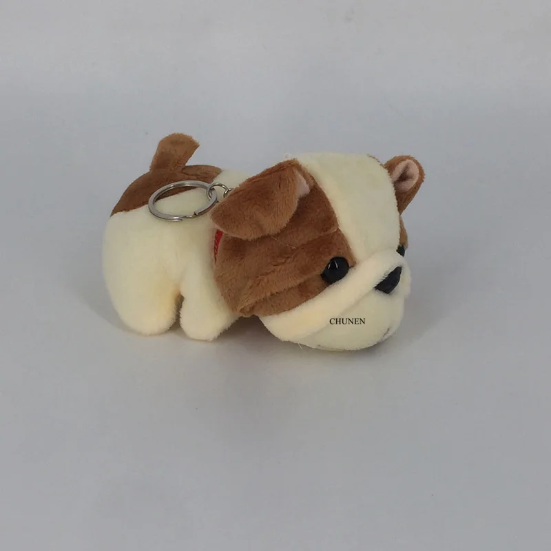DOG 11CM Plush , Keychain Stuffed TOY DOLL ; Wedding Bouquet Gift Plush Doll TOY