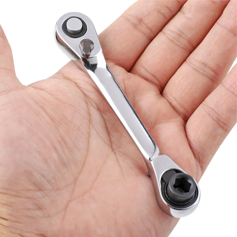 

Mini Double Head Fast Ratchet Wrench Ratchet Wrench Bit Fast Socket Wrench Screwdriver Screwdriver Tool