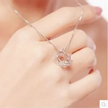 

CSHOU25 Princess Crown Clavicle Chain Female Simple Student Sweet Necklace