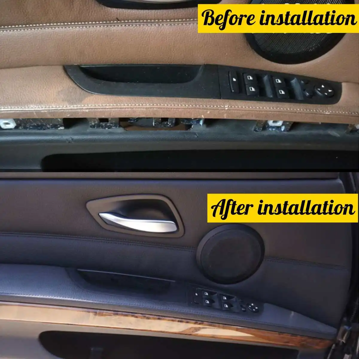 

Car Left Front Door Handle Driving Door Armrest Panel Leather Trim Cover For BMW 3 Series E90 2005 2006 2007 2008 2009 2010 2011