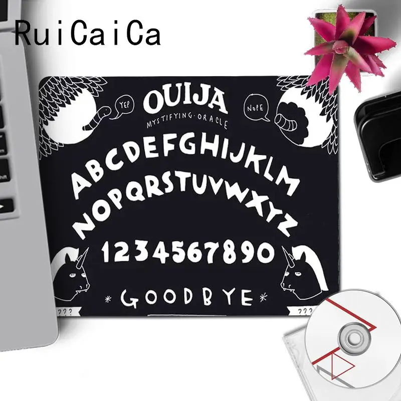 No Lock Edge18x22cm RuiCaiCa Ouija доска на заказ Ноутбук игровой Размер коврика для компьютерной мыши для 18x22 см 25x29 см маленький коврик для мыши - Цвет: No Lock Edge18x22cm