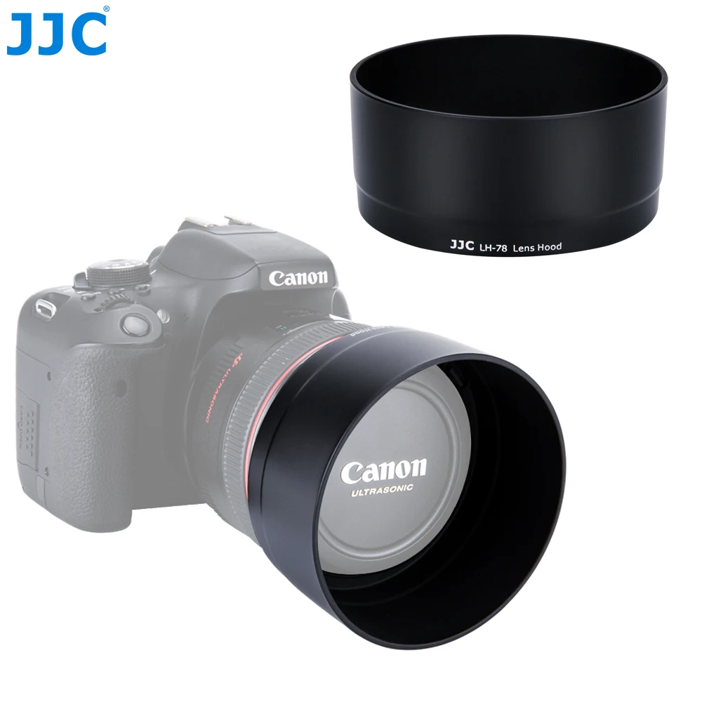 JJC Reversible DSLR Camera Lens Hood Shade Protector for CANON EF 50mm f / 1.2L USM Lens