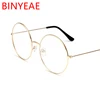 Big Round Glasses Transparent Women's Eyewear Frames Metal Clear Lens zeros Optical Frames Myopia Nerd Fashion Glasses Frame ► Photo 3/6