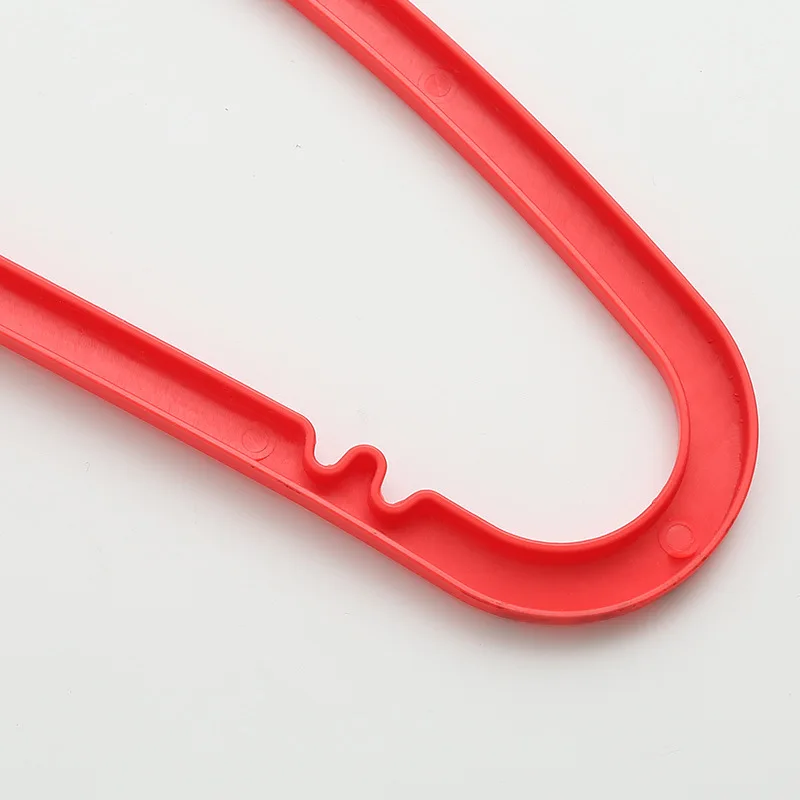 Clothes Hanger Wholesale Single Color Plastic Laundry Rack Solid Color Clothing Hanger Clothes Hanger Sub-Clothes Rack 4476