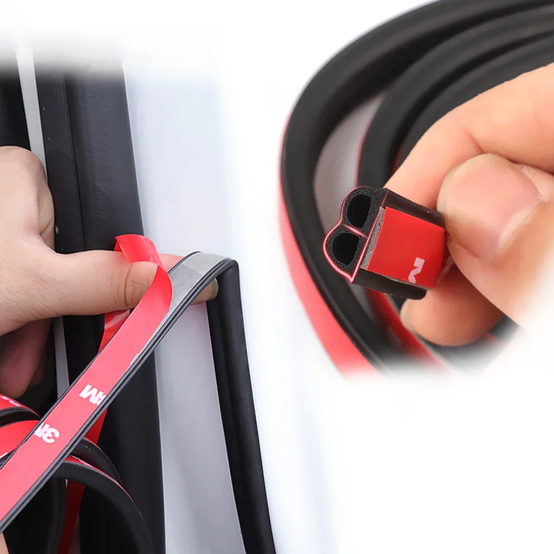 Car Door Rubber Edge Seal Strips Universal Protector Soundproof Sealing Automobiles Trunk Sticker Auto Accessories | Автомобили и