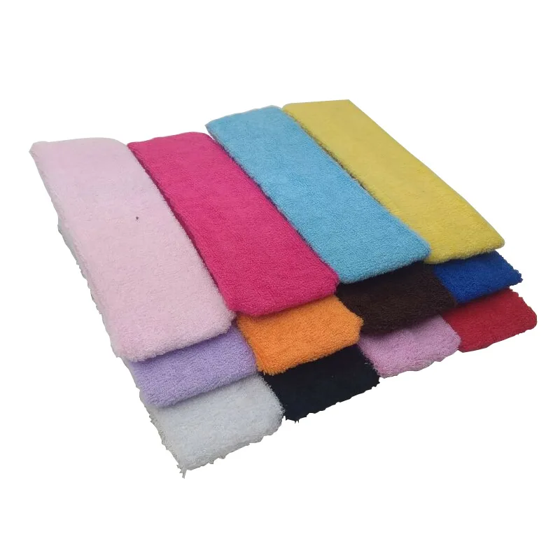 

12 PCs 6cm Towel Hair Band Europe And America 12 Color Mixed Color Elasticity Sweat Absorbing Sports Scarf