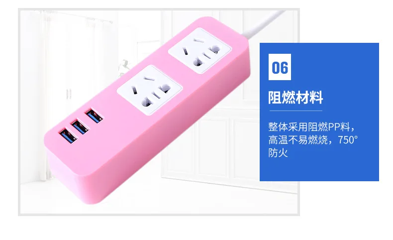 Напрямую от производителя продажи стиль цветной сетевой шнур usb зарядное устройство разъем многофункциональные творческие заплатки доска