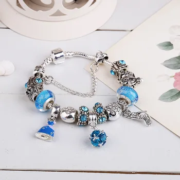 

Cinderella's Crystal Shoes Fairy Tale Diy Princess Bracelet Glass Jewelry