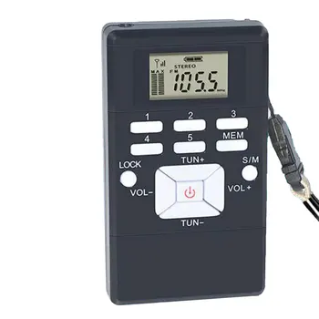 

FM English Listening Radio Stereo Conference Radio Fixed Frequency Receiver Sports Walkman For The Elderly