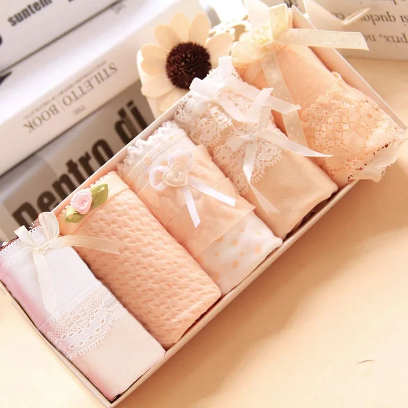 Трусики 5 шт./лот женское нижнее белье трусики для детей девушек сексуальные