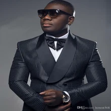 Волнистая точка две кнопки жениха мужской свадебный костюм смокинги мужские костюмы лучший мужской блейзер(куртка+ брюки+ галстук