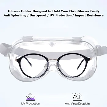 

IENJOY Goggles Protective Glasses Anti Fog Safety Goggles Eye Protector with Air Vent UV Protection
