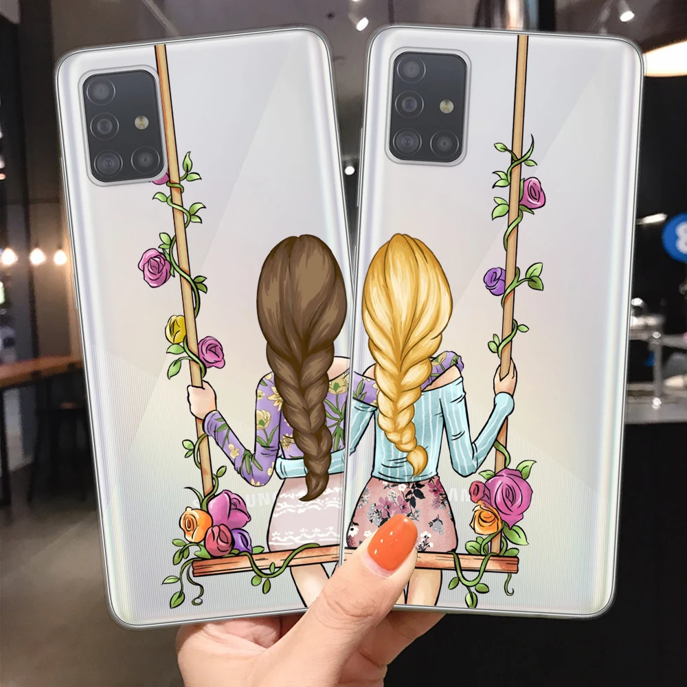 Travel Girls Bff Best Friends Phone Case Cover Shell For Coque Samsung S20 Ultra Plus A51 A71 A10 A20 A30 A40 A50 A70 Cases | Мобильные