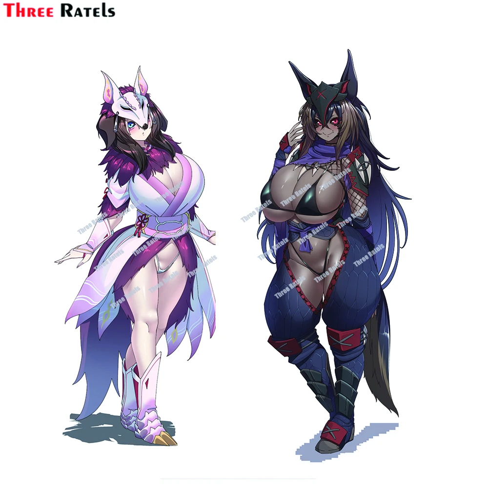 Three Ratels D795 Cartoon Anime Nargacuga And Canyne Monster Hunter Car Stickers PVC Auto Motorcycle Laptop Decorative Accessori |