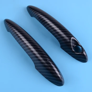 

beler 2Pcs Carbon Fiber Style ABS Car Door Handle Cover Trim Fit For MINI Cooper R50 R52 R53 R55 R56 R57 R58 R59 R61